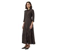 YAS Robe-chemise 'YASSAVANNA' marron / noir, Taille 34