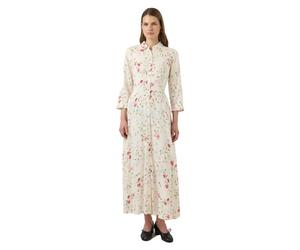 Yas Robe Longue à Manches 3/4 Savanna