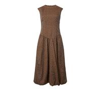 YAS Robe 'YASKRISSI' marron / blanc, Taille 44