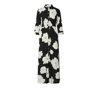 YAS Yassavanna Long Shirt Dress S. Noos Robe, Noir/Gris, XS Femme