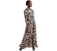 YAS Robe 'YASSavanna' sable / marron / rose ancienne / noir, Taille 44