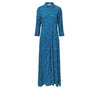 YAS Yassavanna Robe Longue pour Femme S Noos, Vert Piscine/AOP : imprimé Polly, M