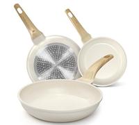 YASHE Batterie de Cuisine 3 Pièces pour Sauté(20/24/28cm), Induction Ready