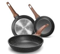 YASHE Batterie de Cuisine 3 Pièces pour Sauté, Induction Ready (20/24/28cm)