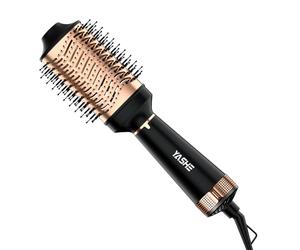 YASHE Brosse sèche-cheveux pour séchage rapide, brosses chaudes 4 en 1 en une étape pour coiffer et coiffer volumateur, brosse de sèche-cheveux à ions négatifs en 1200 W pour cheveux courts et longs