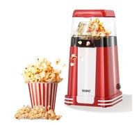 YASHE Machine à pop-corn rétro, 1200W Machine à pop-corn à air chaud avec gobelet doseur, à bouton unique, sans huile, Parfaite pour les cinémas maison, les soirées cinéma, les fêtes