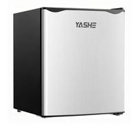 YASHE Mini Réfrigérateur 52L, Mini Congélateur, Petit Frigo, Porte-Bouteilles Intégré Compact, Énergétique, Silencieux, Porte Réversible, Thermostat Réglable, Frigo Bar pour Chambre, Bureau, Cuisine