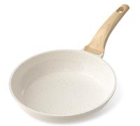 YASHE Poêle anti-adhésive de 28 cm, avec revêtement en granit pour œufs, crêpes et bacon, compatible avec induction, facile à nettoyer, sans PFOA avec manche anti-calorique