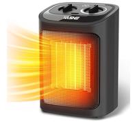 YASHE Radiateur Electrique PTC 1500W, Mode Éco, 3 Niveaux, Sécurité Surchauffe/Anti-Basculement Chauffage Fil Chauffant en Céramique PTC, Adapté aux Chambres, Salons, Bureaux