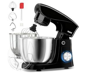 YASHE Robot Pâtissier 1500W, 4,5L + 5L Deux Bols en Acier Inoxydable