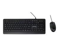 YASHI Tastiera e Mouse USB Ergonomico Nero 104 Tasti Layout Italiano per Ufficio
