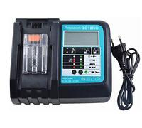 YASI MFG® Chargeur DC18RA DC18RC 3A pour Makita 18V BL1830 BL1840 BL1850 BL1815 BL1860, 14.4V Batterie BL1430 BL1450 BL1415