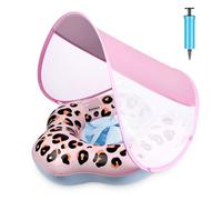 Yasinkidz Bouee Bebe, Bouee Piscine Bebe avec Pare Soleil e Siège, Piscine Enfant avec Une Boule Flottante Amovible Nouveau Mise à Niveau Bouée Bébé de 6 à 36 Mois