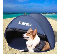 Yaskyly Tente de plage pop-up pour chien, mini tente avec rideau de porte, abri solaire portable UPF50+ pour chiot, grands chats, petits animaux, auvent pour chien, chat, maison, imperméable