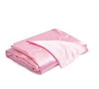 YASMENG Couverture en satin rose 220 x 240 cm - Couverture de canapé - Couverture d'été rafraîchissante et soyeuse - Légère et douce - Luxe lisse - Satin brillant - Pour lit, canapé, chambre à
