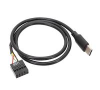 yasoe 1 Pièces Câble USB 9 Broches vers USB Type C pour Carte Mère D'Ordinateur vers Écran Secondaire USBC Écran LCD PC Adaptateur de Câble USB 9 Broches Installation Facile