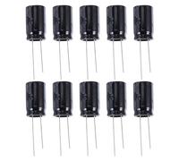 yasoe 10 Pcs 22uF 400V 105C Condensateurs electrolytiques Radiaux Noir 13mm x 21mm