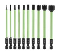 yasoe 10pcs 1/4 Pouces Hex Key Bit de Forage Set S2 ALLIAL ACIER BIT BIT BIGHT HEX COURNER de THAND pour DIRECT