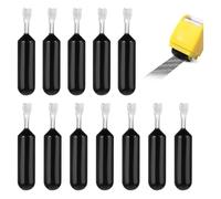yasoe 12 Recharges D'Encre pour Votre Rouleau de Tampon D'Identité, Recharge D'Encre Confidentielle, Recharge de Tampon pour Couvrir Votre Adresse Postale Personnelle