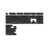 yasoe 131 Touches PBT Keycaps Set Thermiquement Sublimé Côté Gravé Transparent Keycaps pour Clavier de Noir