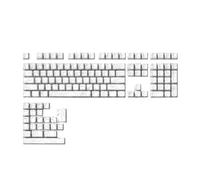 yasoe 131 Touches PBT Keycaps Set Thermiquement Sublimé Côté Gravé Transparent Keycaps pour Clavier de Blanc