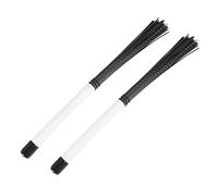 yasoe 2 PièCes SéRies Brosse Cajon Brosses à Tambour TéLescopiques Bâtons en Nylon Percussion pour Jazz Stick Drum Musical