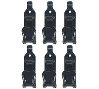 yasoe 6 PCS Support de Pelle pour Galerie de Toit, Kit de Mural en Métal pour Accessoires de Voiture en Métal Support de Pelle avec Serre-Joints Kit de Mural.