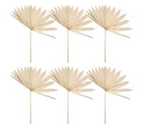 yasoe 6 PièCes Grandes Feuilles de Palmier SéChéEs Ventilateurs de Palmier SéChéS Naturels Bouquet de Fleurs SéChéEs DéCors de Mariage Feuilles de Palmier SéChéEs