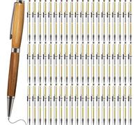 yasoe 60pcs Kit de Stylo de Torsion pour Bois 7 mm Slim en Vrac avec Pack de Recharge Projets en Bois pour Artisanat Bricolage Noir