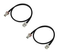 yasoe Câble D'Extension D'Antenne de Microphone sans de 2 Pieds avec Connecteur BNC, Lot de 2 pour Systèmes de en Rack