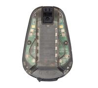 yasoe Casque Survie Gyrophare LumièRe Stroboscopique pour Casque SéCurité de Survie Lampe de Poche IR Signal éTanche avec Magic Tape D