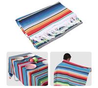 yasoe Couverture Mexicaine Sarape Tapis de Pique-Nique Nappe Hot Rod pour FêTe et Yoga, 150X215Cm