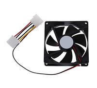 yasoe DC 12V 4 Pin Noir Plastique PC Ventilateur de Refroidissement 90mm x 90mm x 25mm