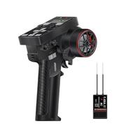 yasoe Émetteur D'Émetteur CT-6B 8CH Télécommande 2,4 GHz Émetteur RC avec Gyro de Récepteur PWM F-08A à 8 Canaux pour Réservoir de Bateaux à Carapace RC