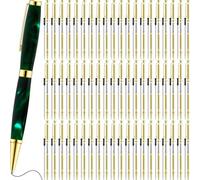 yasoe Gold 60pcs 7 mm Slim Twist-Out Kit pour Projets WoodTurn avec Pack de Recharge pour Fabrication de Bricolage