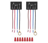 yasoe Lot 2 Interrupteurs Lampe Tactile, Module Commande de Lampe Tactile pour LED à Intensité Variable, Ampoules, Kit de Remplacement D'Interrupteur de Lampe avec Capuchons de Câblage