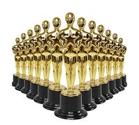 yasoe Lot de 24 Statuettes de TrophéEs en Plastique Award pour Les Faveurs de FêTe, RéCompense Scolaire, Prix de, Prix de FêTe