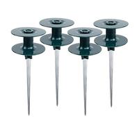 yasoe Lot de 4 Guides de Tuyau sur Piquet en Zinc Guide de Tuyau D'Arrosage avec Piquet en Métal