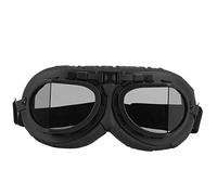 yasoe Lunettes De Protection De Pilote De Casque De Moto Grises Rétro Lunettes De Protection De Pilote WWII Vintage Pilote De Jet Lunettes UV De Scooter Moto pour Casque