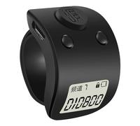 yasoe Mini Compteur de Comptage de Main de Bague de Doigt éLectronique NuméRique LCD Compteurs Rechargeables à 6 Chiffres Clicker-Noir