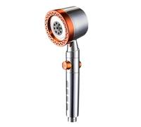 yasoe Nouvelles Fonctions 5 Fonctions Tête de Douche à Pomme de Douche d'eau Sauvegarde à Main Un Bouton Stop Orange