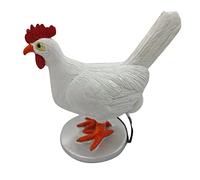 yasoe Oeuf Lampe RéSine Poulet Oeuf Lampe Lampe de Table LumièRe 3D LED Poule Pondant des Oeufs Veilleuses pour Chambre Salon DéCor