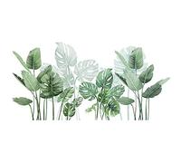 yasoe Plantes Feuille Stickers Muraux Plantes Tropicales Stickers Muraux Amovibles pour la DéCoration Murale de Fond de Salon de Famille