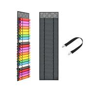 yasoe Porte-Rouleau en Vinyle avec 48 Compartiments, Organisateur de Rangement en Rouleau de Vinyle, Organisateurs Muraux de Salle D'Artisanat et Rangement, Arbre Gris