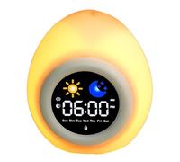 yasoe Réveil pour Enfants et Tout-Petits, Veilleuse Tactile Mignonne avec Machine à 6 Bruits Blancs, Réveil pour Enfants