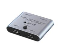 yasoe Switch Splitter pour 2 Ordinateurs Bi Directional USB C KVM Switch 1 in 2 Out pour Transfert Vidéo 8K@60Hz/4K@144Hz 10Gbps