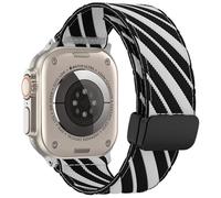 YASPARK Bracelet Compatible avec Apple Watch Ultra Bracelet 49mm 45mm 44mm 42mm 41mm 40mm 38mm, Bracelets en Toile avec Fermeture Magnétique pour iWatch Series 9 8 7 6 5 4 3 2 1 SE Ultra 2 Ultra