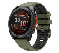 YASPARK Bracelet pour Fenix 8 51mm/Fenix 7X Pro/Fenix 7X/Fenix 6X/Fenix 6X Pro/Fenix 5X/Fenix 5X Plus, 26mm QuickFit Sport Silicone Bracelet pour Fenix 3/Fenix 3 HR/3 Sapphire/7X Sapphire Solar