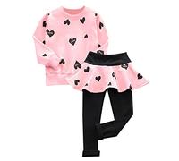YASSON Ensembles Fille Jupe Legging Pull Combinaison Princesse Casual Confortable Respirant Motif Mignon Printemps Automne pour Bébé Enfant