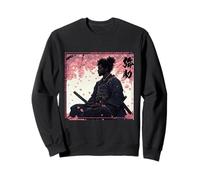 Yasuke Black Samourai Africain Méditant Sous Cerisier Fleur Sweatshirt